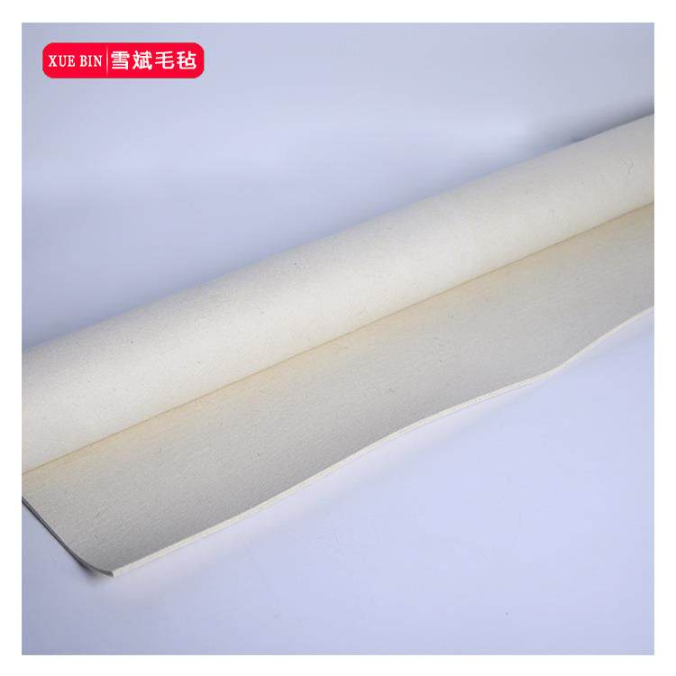 厂家出售 纯羊毛毛毡 抛光毛毡 高密度耐磨1*1米 6MM厚