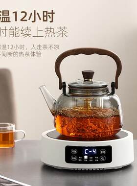 电陶炉保温12小时煮茶壶围炉煮茶加厚高鹏硅玻璃茶壶小容量沏茶壶