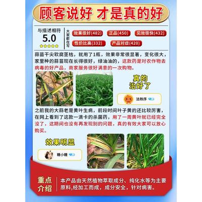 种大蒜专用肥复合肥料干尖灵专用药蒜苗拌种剂防虫防病软腐专用药