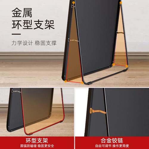 metal frame rack full-body mirror wall mirrow Bedroom mirror
