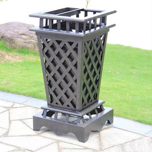 果皮箱高档铸铝垃圾桶厂家直销防腐垃圾桶垃圾箱户外
