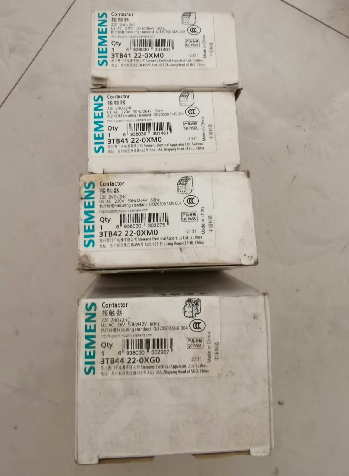 西门子接触器3 TB41 22-OXMO