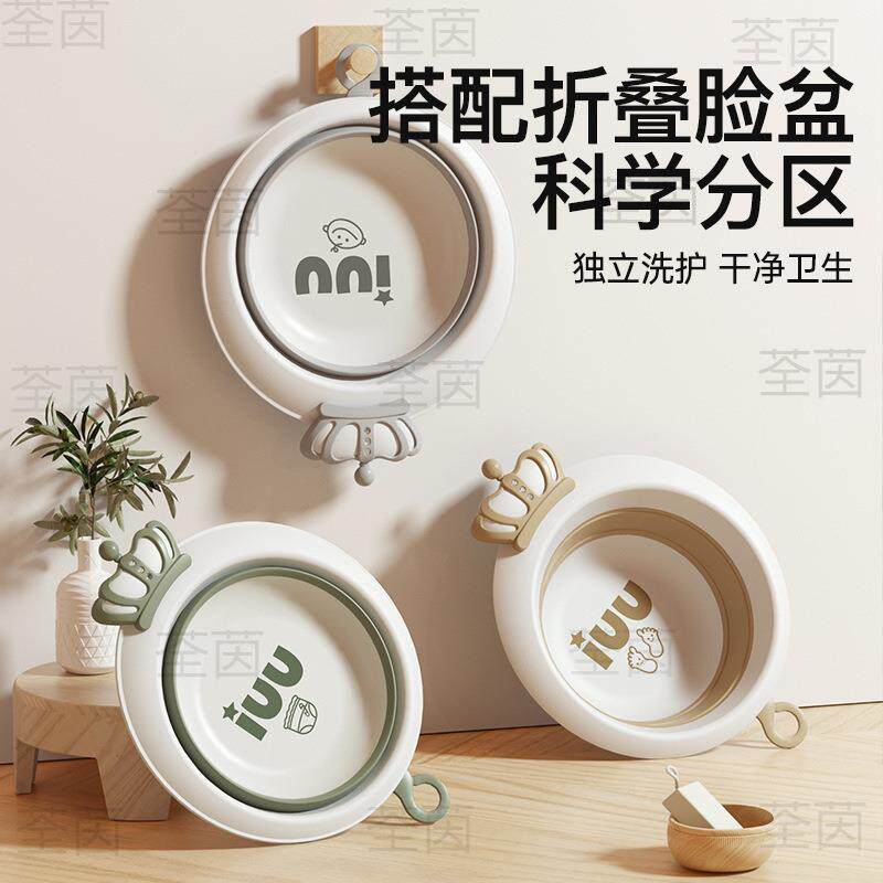 新款婴儿洗澡儿桶盆宝浴盆幼儿坐躺折叠大JNI26954宝号浴家用童用