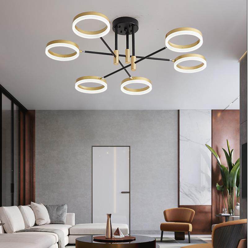 北欧吸顶吊灯意式轻奢客厅灯饰简约现代艺术创意个性客厅铁艺灯具