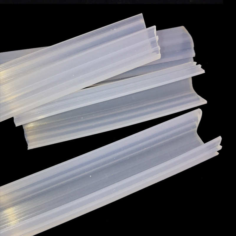 供应U型玻璃包边硅胶条压条 硅胶u型密封条透明U型条 硅胶包边条