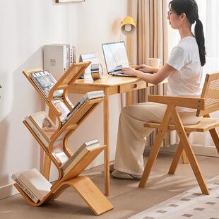 曲天书简易树形书架落地物架靠下墙客厅藤生树韵创意柜置卧室书桌