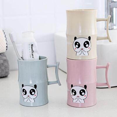 Cartoon Children's Toothbrush Cup with Creative Bamboo Joint