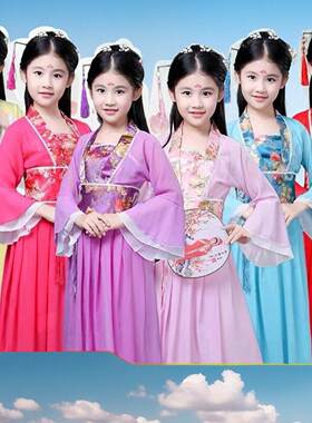 儿童古装七仙女服装西游记蜘蛛精白骨精小妖精小仙女节目演出服装