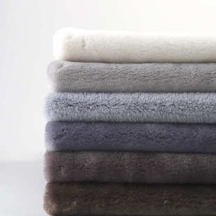 沙发抱枕箱包靠垫布 秋冬男女时装 厂家供应 650g全涤兔毛绒布面料