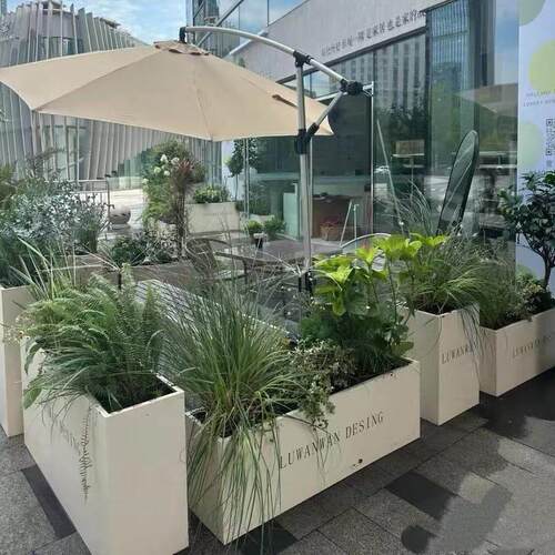 户外花箱外摆样品屋展示中心商业街广场隔断长方形花架子花盆园艺