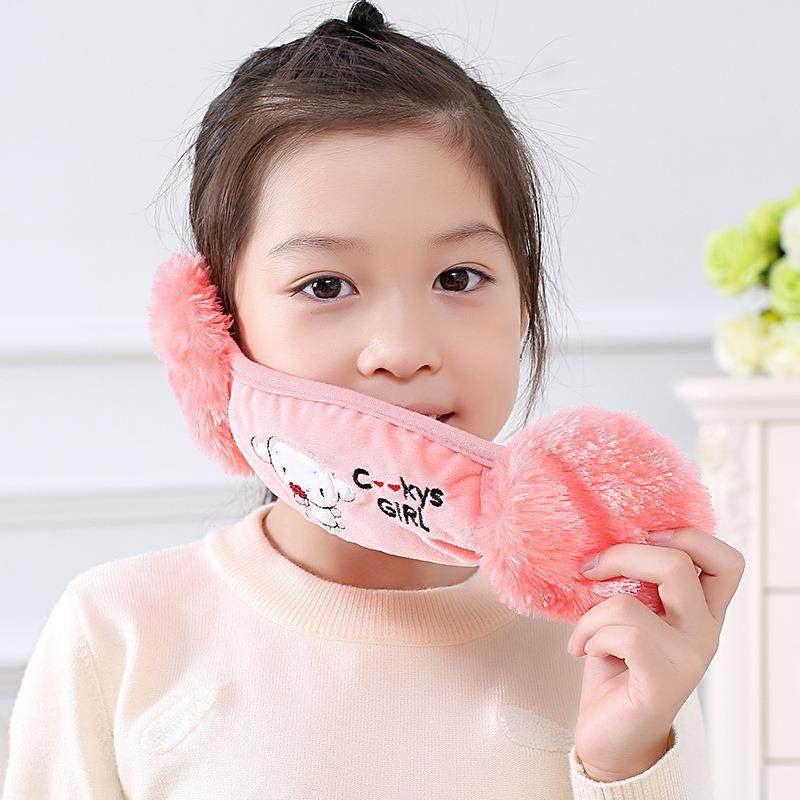 秋冬季二合一儿童口罩耳罩加厚绒