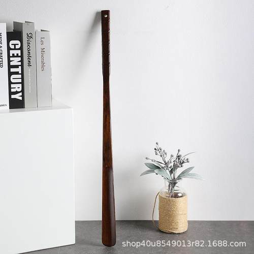 鞋拔子长柄弯腰穿鞋神器实木鞋拔