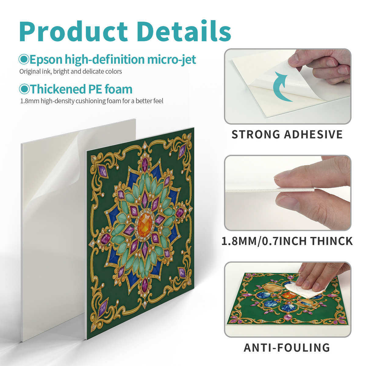 魅集经典花砖自粘墙纸 卧室自沾厨房防水PE泡棉墙贴瓷砖贴,家居饰品,软装墙贴,淘宝优惠券,粉丝福利购,淘宝优惠卷