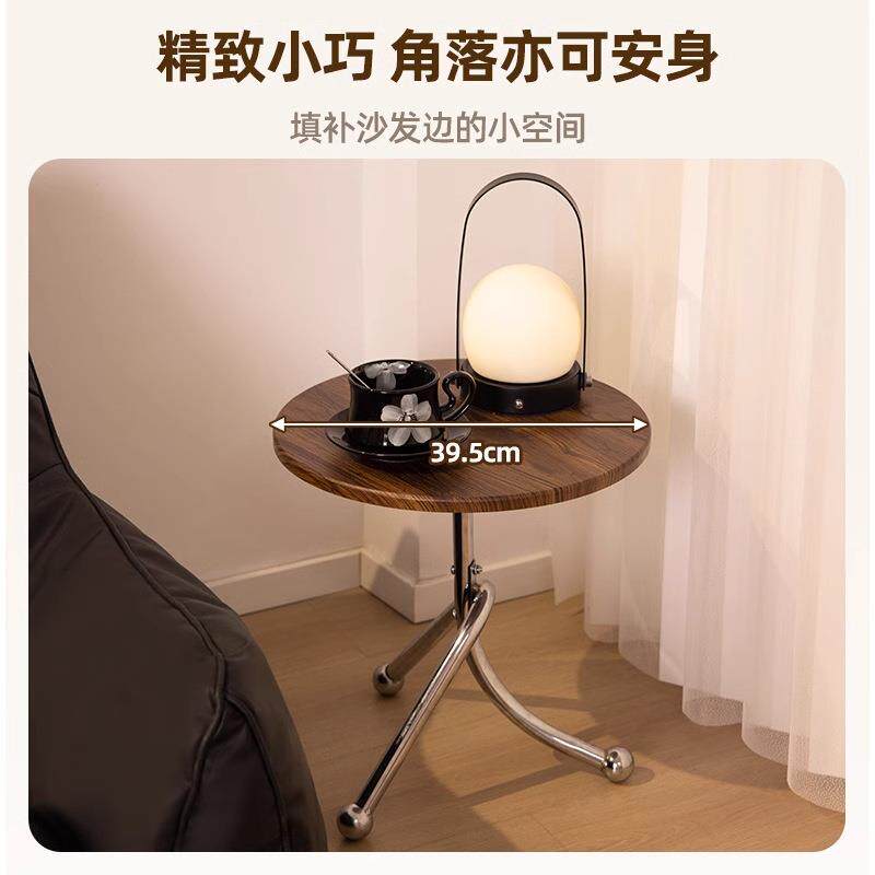 北欧卧室铁艺床头柜窄款简约现代家用轻奢床头置物架床边柜小边几图片
