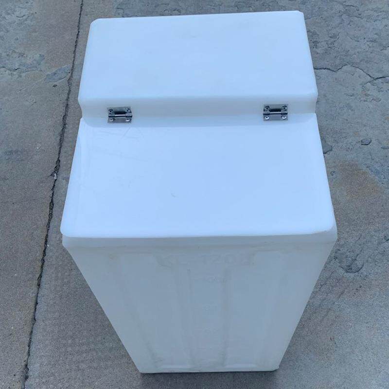 滚塑120L水箱定制款开盖耐酸碱方型容器塑料水桶胶水桶