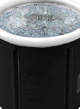 热卖冰浴桶QFB黑色大人泡澡桶用龙折叠桶浴洗澡桶pvc尼家布