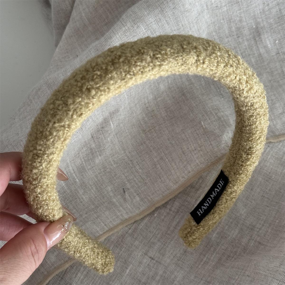 毛绒复古毛呢发箍拉德质感发饰