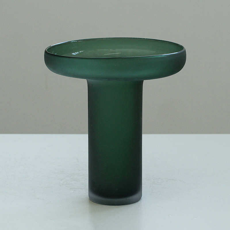 轻奢手工打沙艺术餐桌蓝色果盘客厅茶几居家软装创意高脚墨绿花瓶,家居饰品,装饰摆件,淘宝优惠券,粉丝福利购,淘宝优惠卷