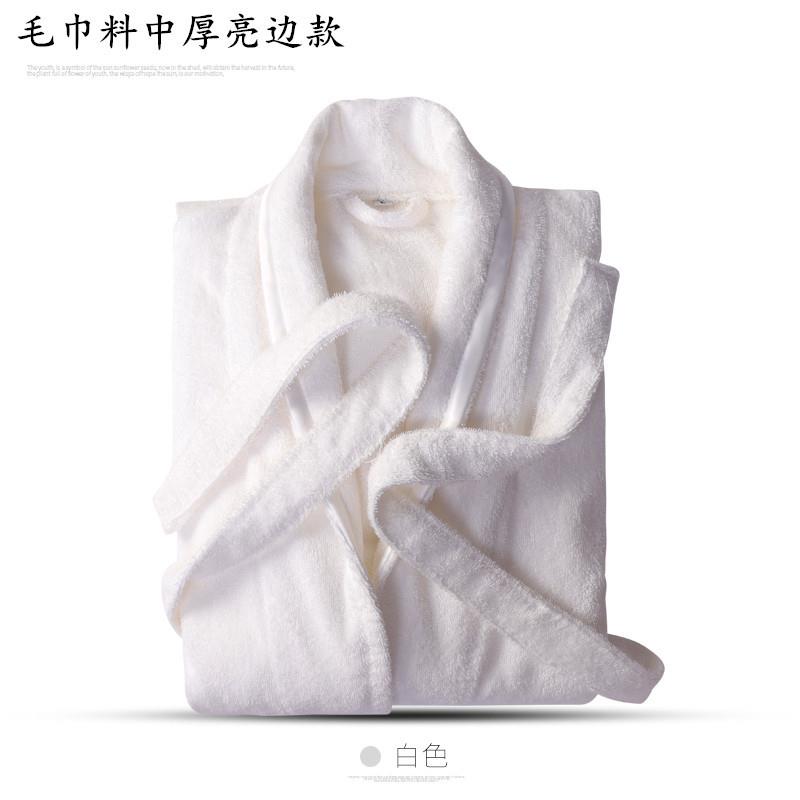 新款直销毛巾料棉男女通用浴袍沐浴保暖浴衣大码酒店情侣睡袍