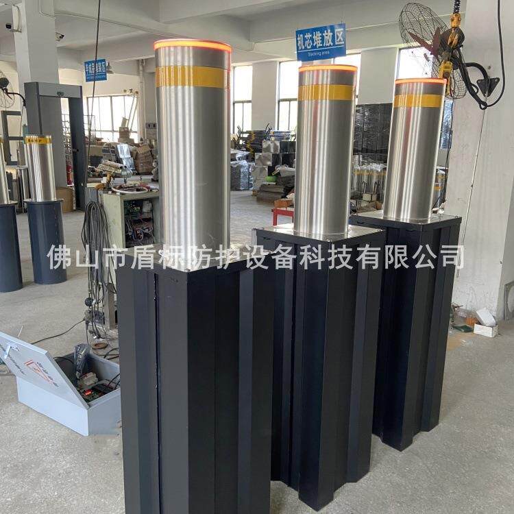 自动液压升降柱车档 单位进出车牌识别伸缩车档 成品不锈钢车档