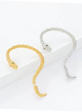蛇形耳钉 ear hang snake shaped earrings punk earring朋克耳环