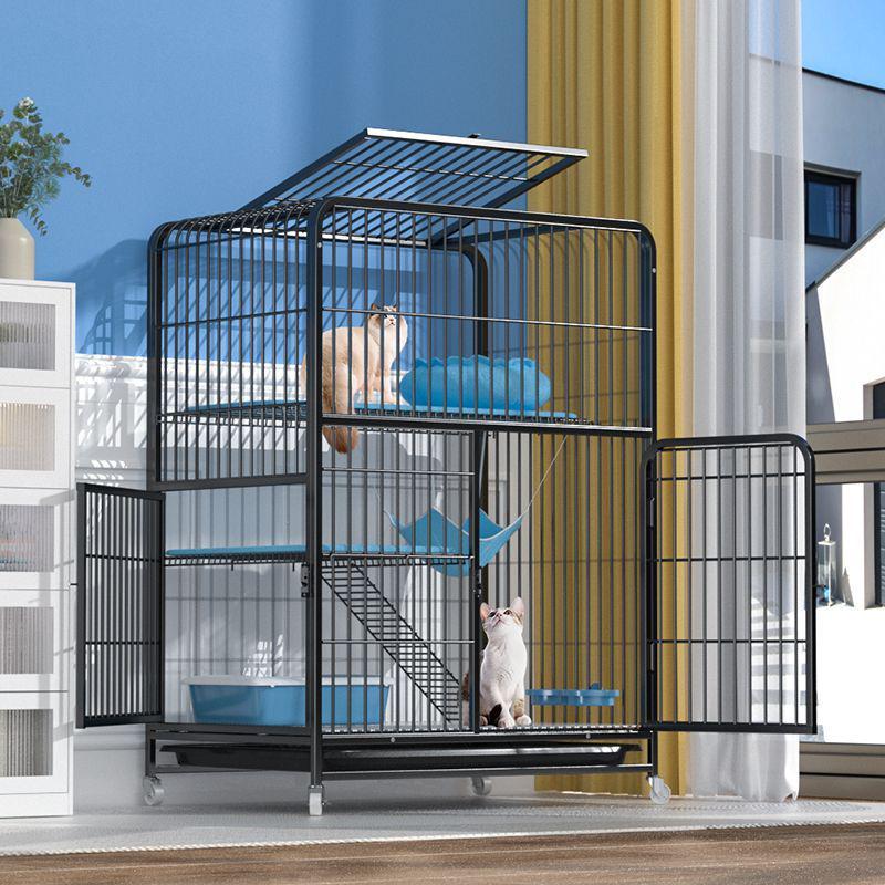 猫笼子猫别墅家用室内带厕所一体超大自由空间猫咪猫窝猫舍猫屋