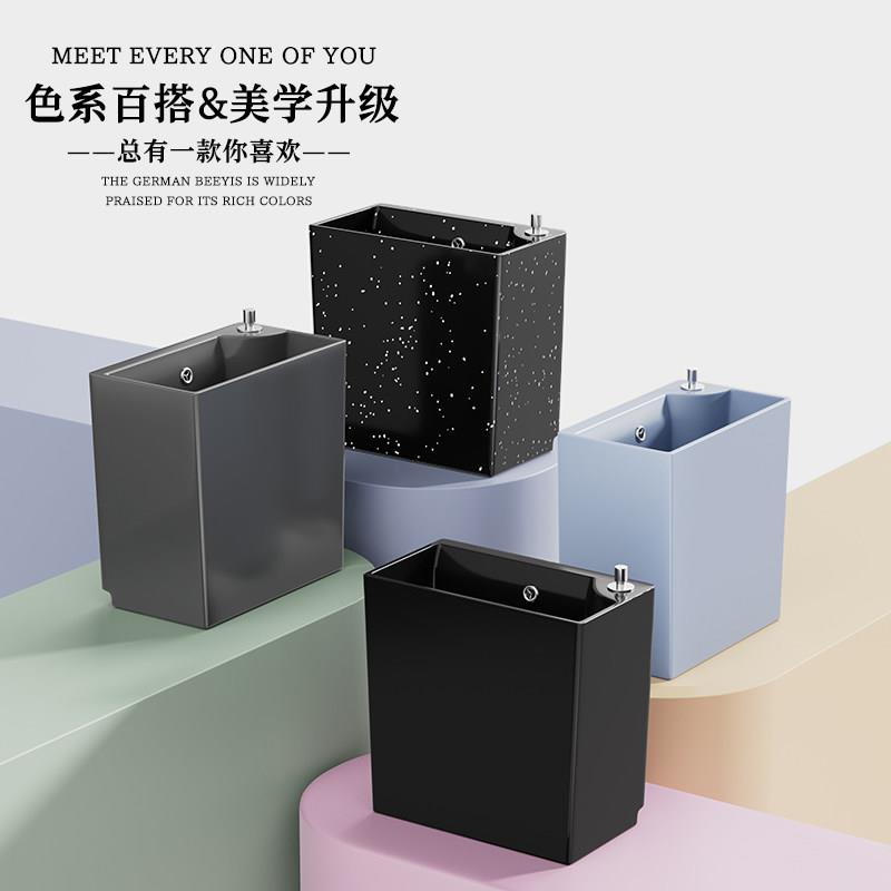 阳台家用拖把池陶瓷落地式拖布池北欧窄长迷你小号彩色墩布池水槽