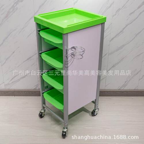 新款复古美发车发廊工具小推车理发店烫染发型师专用手推杠车加固