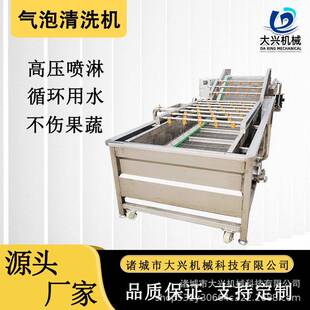 海参肉类气泡清洗机黄花菜玉米大型洗菜机鱼罐头加工清洗生产线