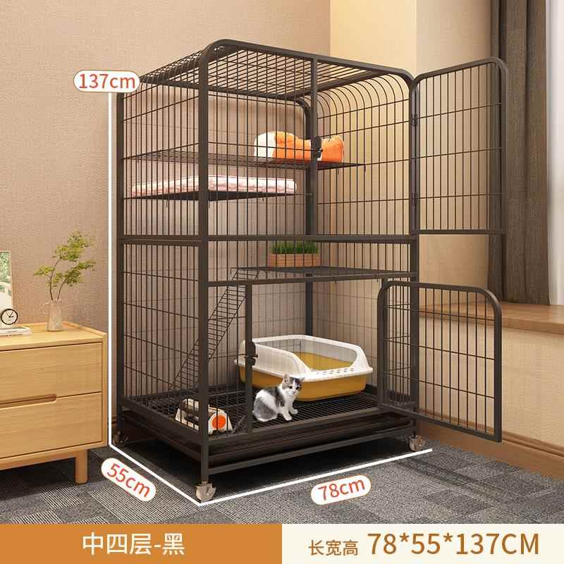 正品猫子层家用猫别墅笼超大自由空间室内两猫屋猫舍猫空笼物宠小