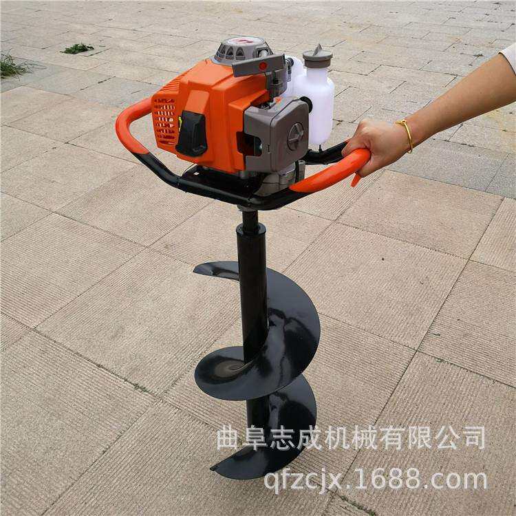 小型汽油打桩机2冲程地钻机便携式植树挖坑机