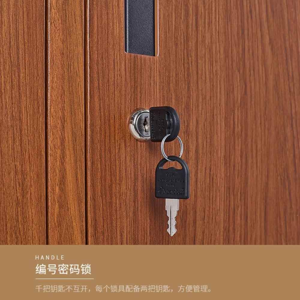 柜木纹档案转印办公铁皮仿木书ssw-9898柜柜落地柜室子透明矮柜拆