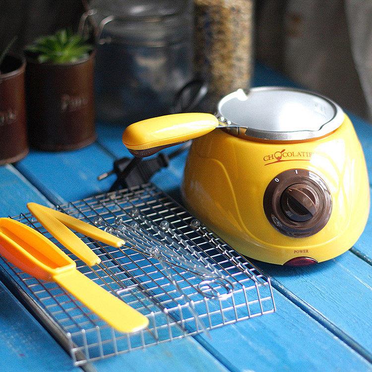 巧克力融化锅 DIY手工黄油电加热机熔炉巧克力火锅烘焙模工具套装