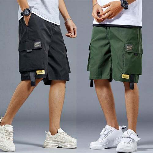 Summer Cargo Shorts Men Fashion Multi-pocket Short Male Casu