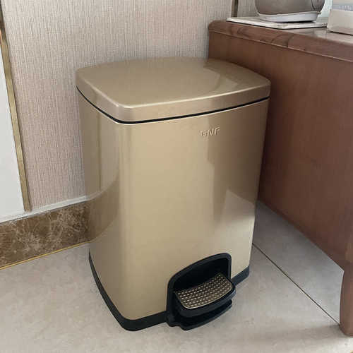 商用gnf40客厅升有新款方形大容量盖30l垃圾桶厨房ri0t20l不锈钢