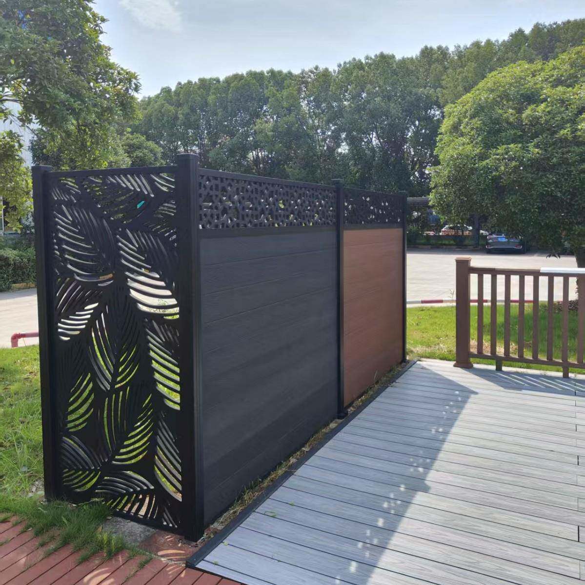 户外围栏板木塑WPC室外装修WallPanel150*21插板护栏防水