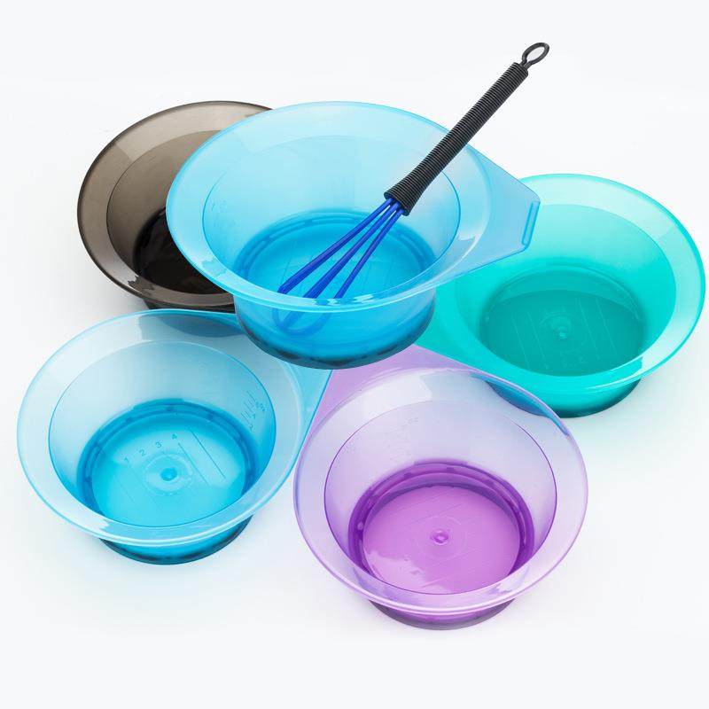 透明染发碗理发店焗油碗调色碗diy面膜搅拌器发廊染发型美发工具