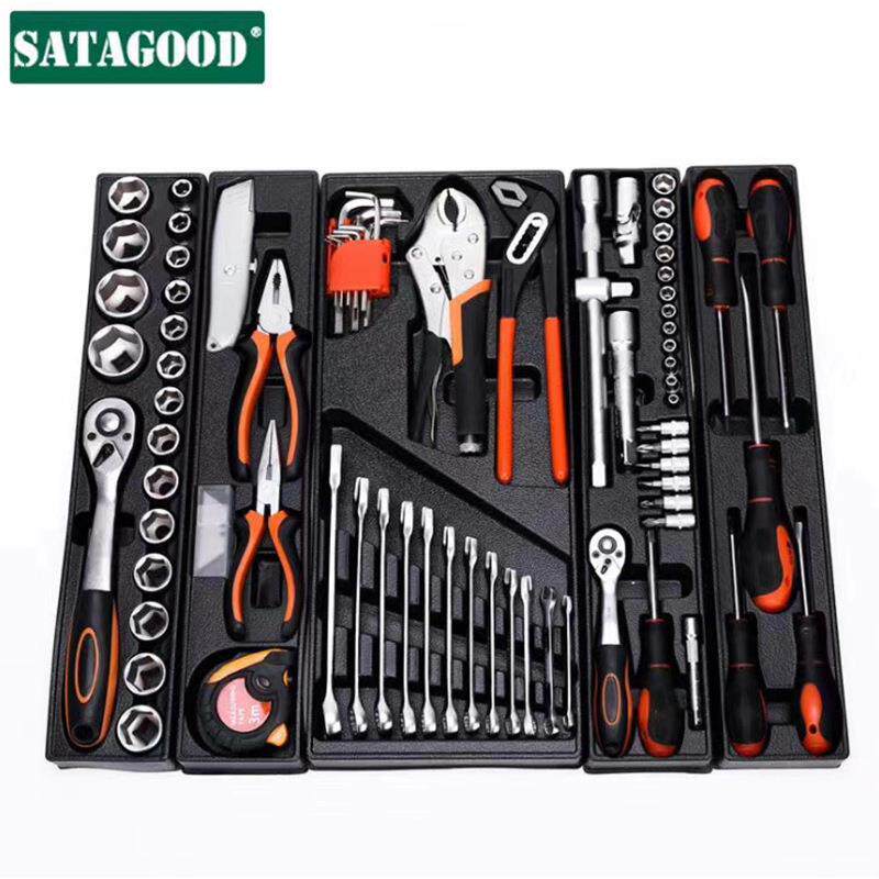 85件工具箱及D工具组G套S套ATAOO源通85FGBPC扳手筒钳子综合套装