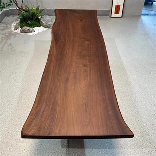 独板 5.3北美黑胡桃大板 自然边 尺寸：286