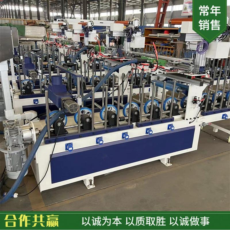PUR热熔胶大板全自动包覆机 电脑控制 300型多功能线条包覆机