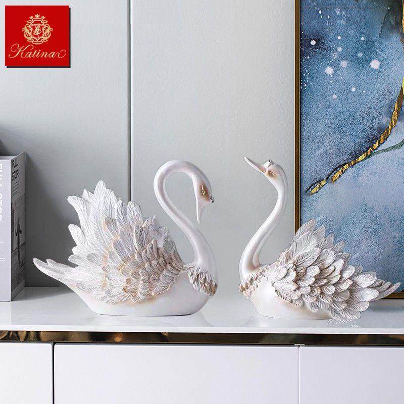 正品天鹅摆件一对简约现代创意礼厅客酒柜装饰工艺摆品设新婚结婚,饰品/流行首饰/时尚饰品新,摆件,淘宝优惠券,粉丝福利购,淘宝优惠卷