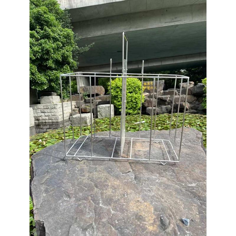 笼/笼双格定制架子不锈钢四三格绣六可提篮304鸟笼鸟溜提篮外出眼