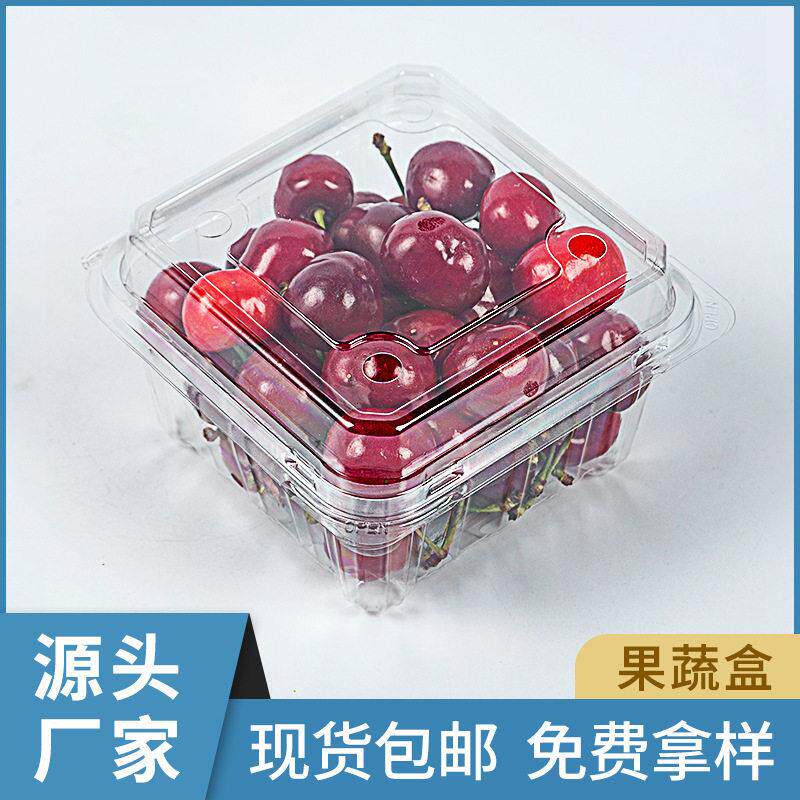 加厚一次性透明塑料水果盒草莓樱桃果蔬保鲜盒水果包装盒带盖