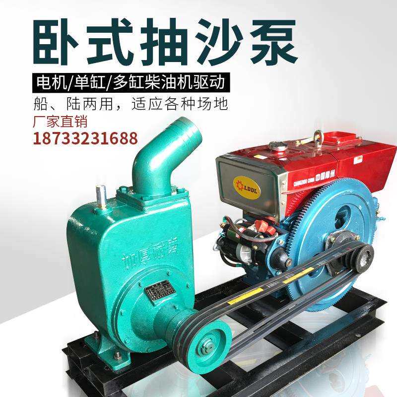 9P1E泥浆泵抽泥沙小型电动3寸吸沙机自吸抽沙泵6寸高扬程380v泵头