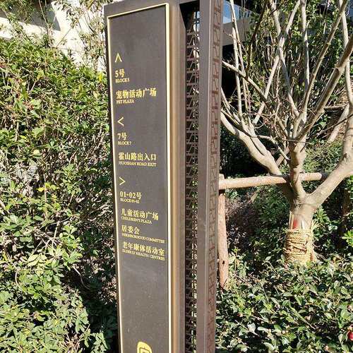 立式停车场导向牌户外景区小区指示牌商场落地不锈钢导视牌立牌