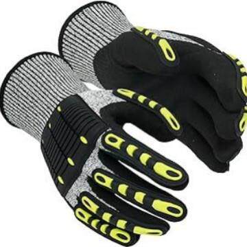 采套防打钻劳保防护手套专业机械防撞手砸扎石油防切割矿RJI耐磨