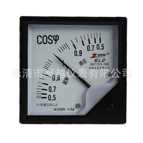 指针单相功率因数表 6L2-COSφ 220V 100V 440V 380V 5A