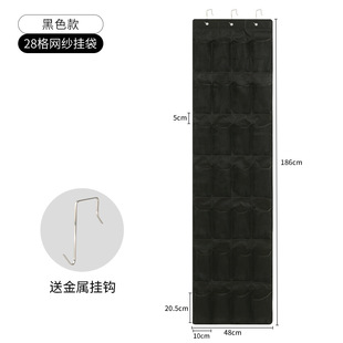 透气纺网布挂在门上的鞋架门口卫生间挂鞋神器挂壁式鞋袋收纳袋