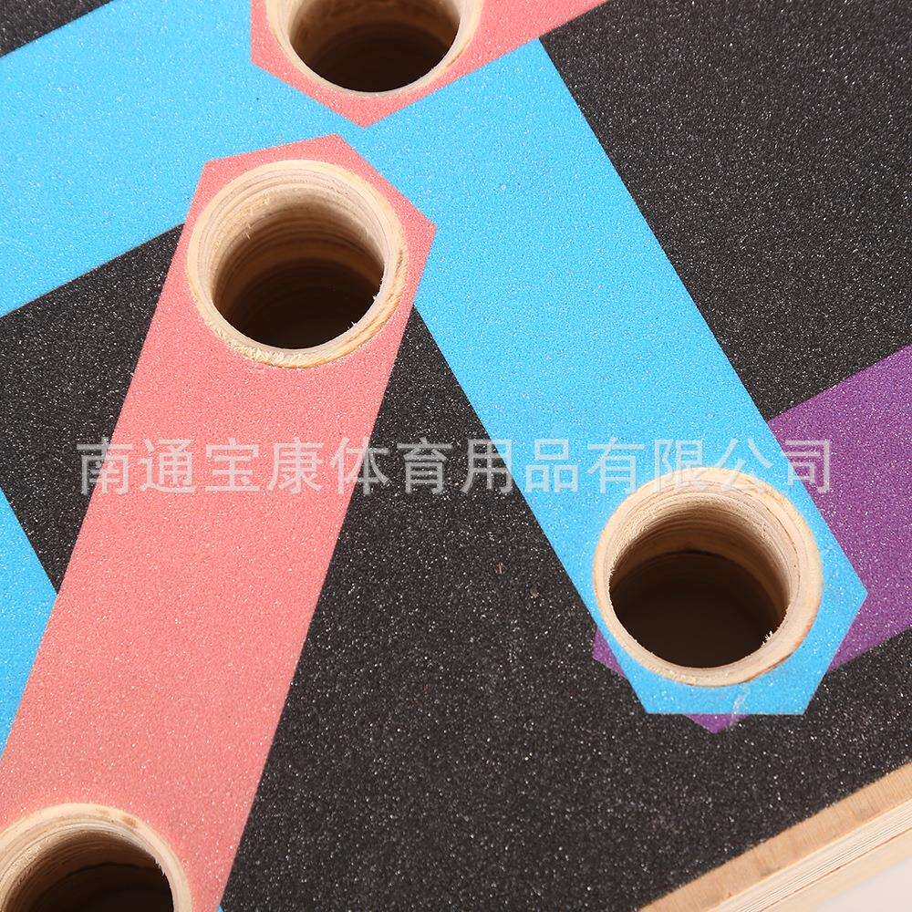 俯卧撑板木质俯卧撑支架 练胸肌训练腹肌多功能板工字型健身器材