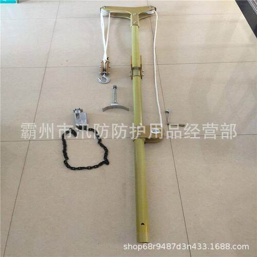高压1.8M吊线升降工具杆可调式临时羊角抱杆10KV带电作业中相抱杆